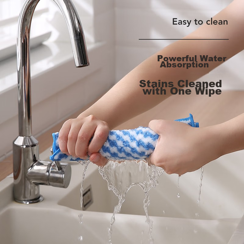 LYNN Cleaning Cloth, Super Absorbent Kitchen Degreasing Dishcloth, Table Wipe, H...