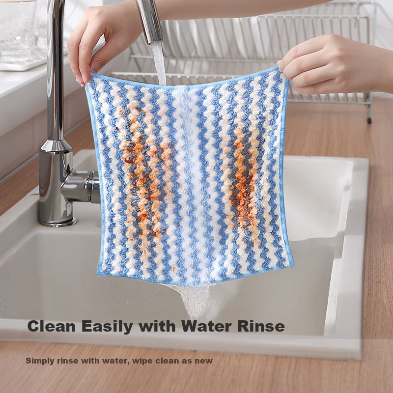 LYNN Cleaning Cloth, Super Absorbent Kitchen Degreasing Dishcloth, Table Wipe, H...