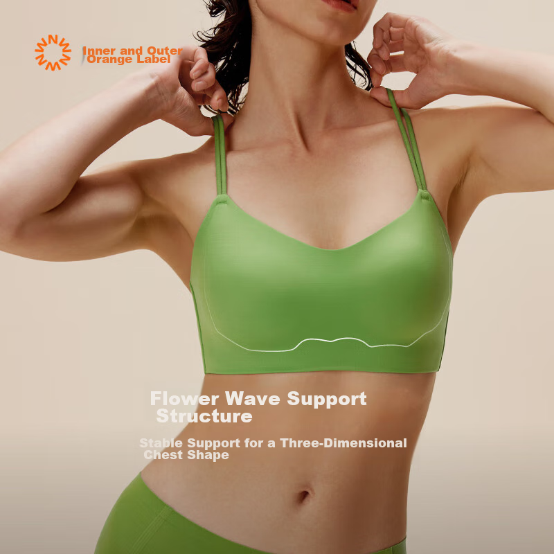 NEIWAI Orange Label Cotton Candy Backless Bra, Women's Cross-Strap Wireless Thin...