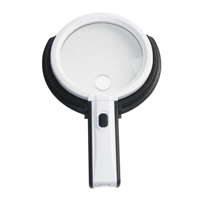 MIXOUT Desktop And Handheld Dual-Use Folding Magnifying Glass with LED Light, Po...