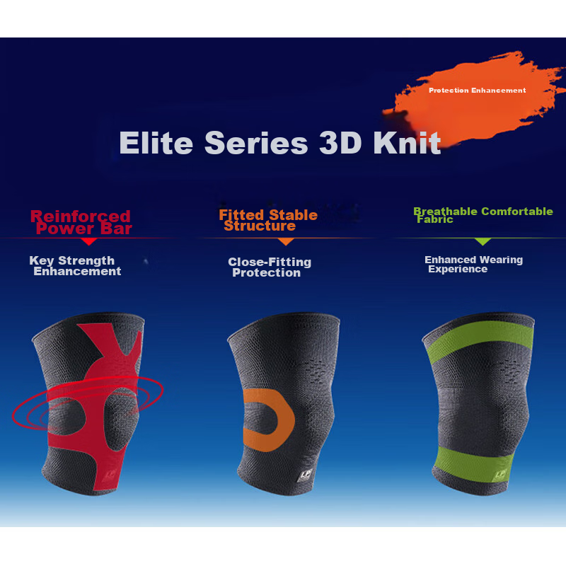 LP Competitive Sports Knee Brace for Badminton, Volleyball, Running, 3D Knitted...