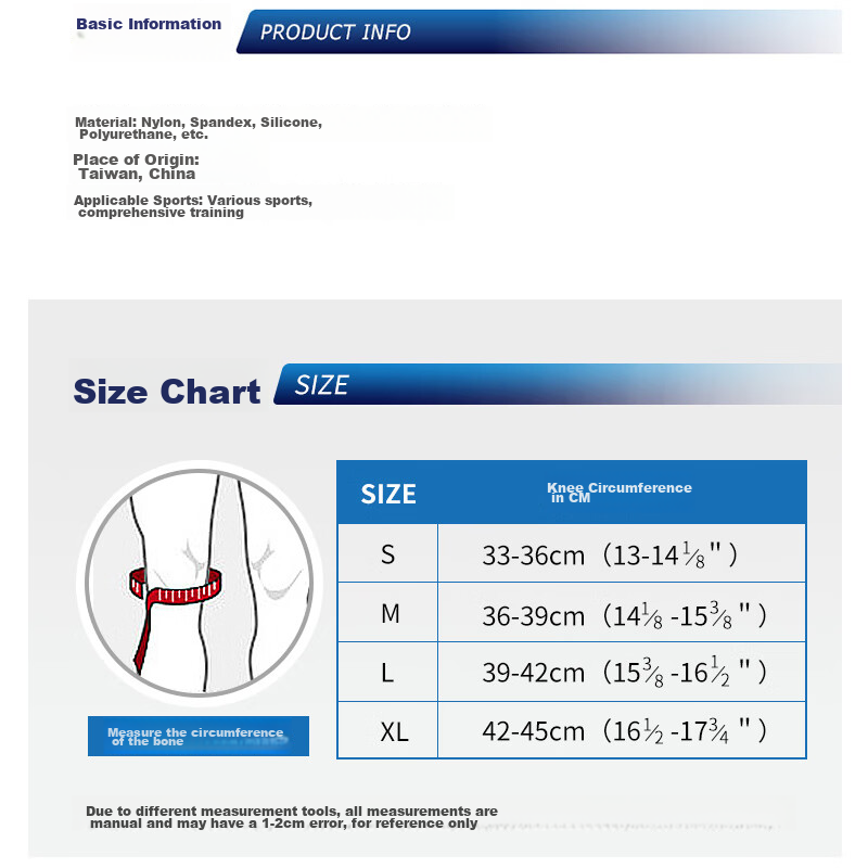 LP Competitive Sports Knee Brace for Badminton, Volleyball, Running, 3D Knitted...