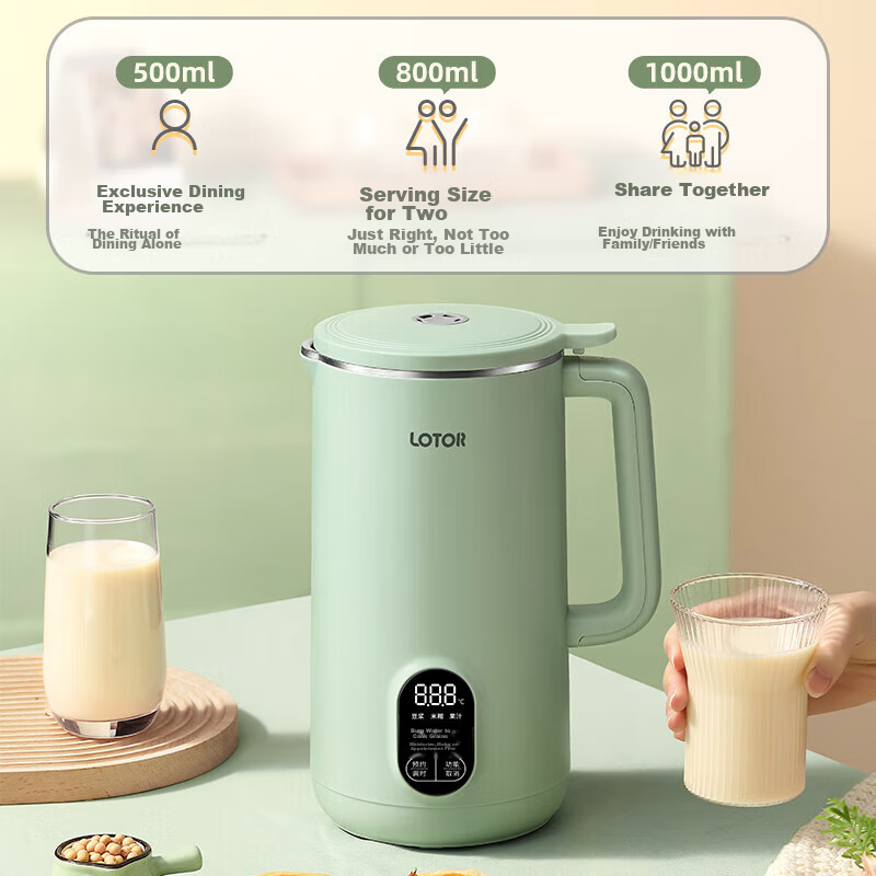 LOTOR High-Speed Blender for Home Use, 2025 New Model, Multi-Functional Soy Milk...