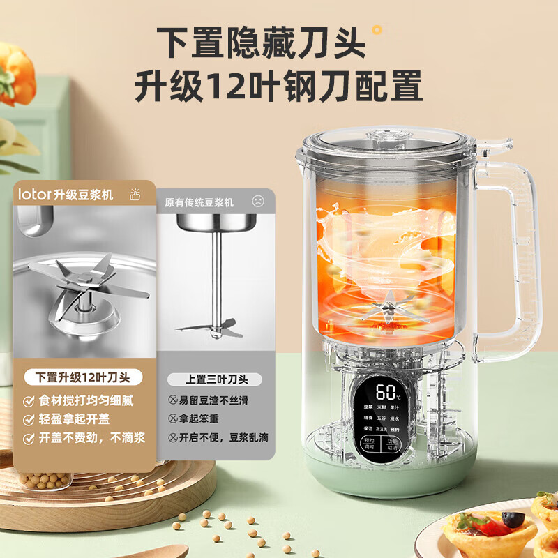 LOTOR High-Speed Blender for Home Use, 2025 New Model, Multi-Functional Soy Milk...