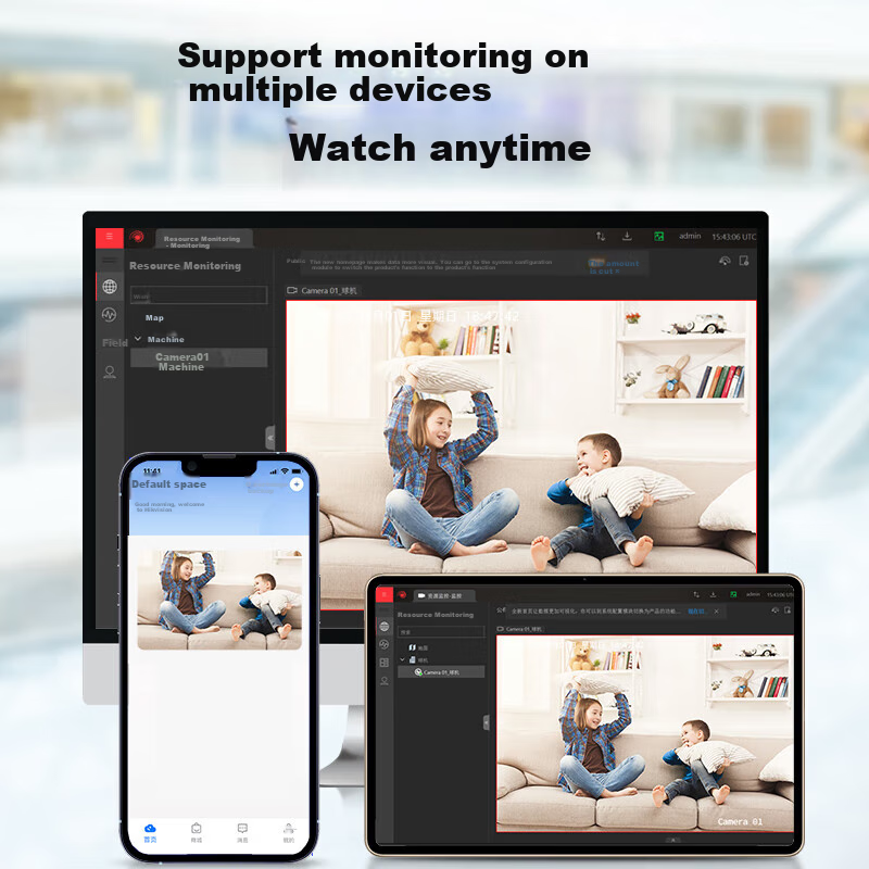 HIKVISION 3MP Dual-Lens Full-Color Night Vision AI Human Detection Audio Recordi...