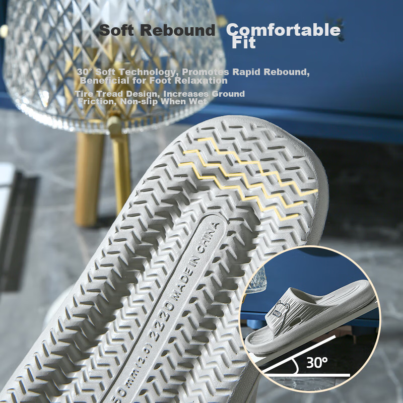 IQGD Slippers for Men And Women, Soft-Soled Floor Slippers, Non-Slip Bathroom Sl...