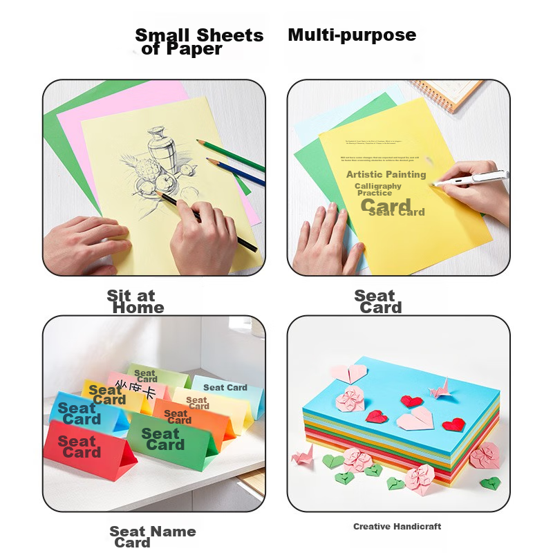 Kingdee A4 Colored Printing Paper And Copy Paper, Bright Red, Children's Origami...