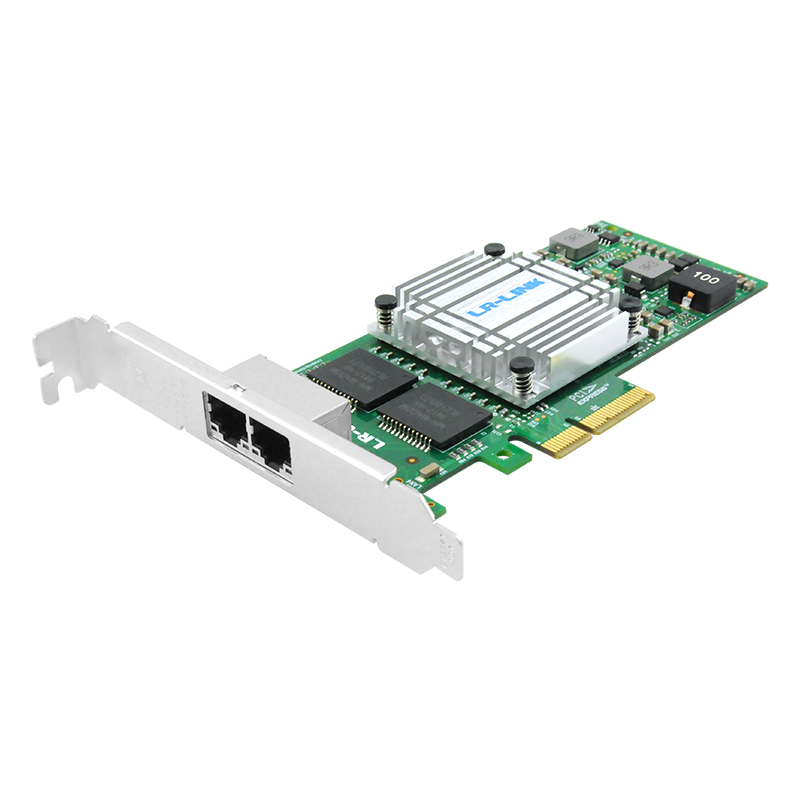 LR-LINK Lianrui LREC9712HT PCIEx4 Gigabit Dual-Port Network Card, I350-T2 Chip,...
