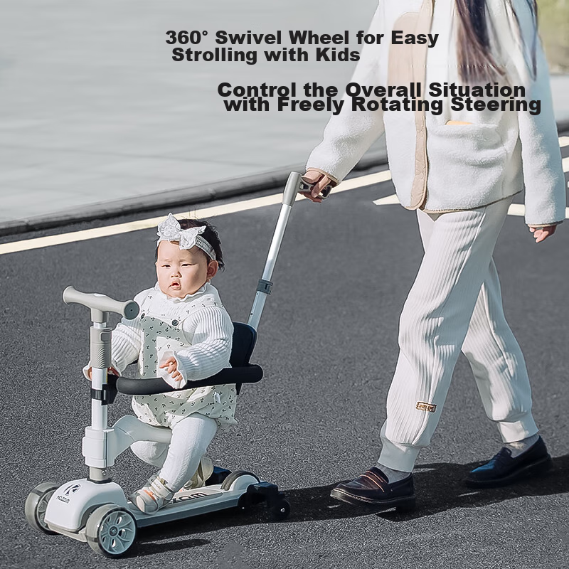 KAZAM Children's Scooter, Foldable, Suitable for Ages 1-3 Kids Can Ride, Suitabl...