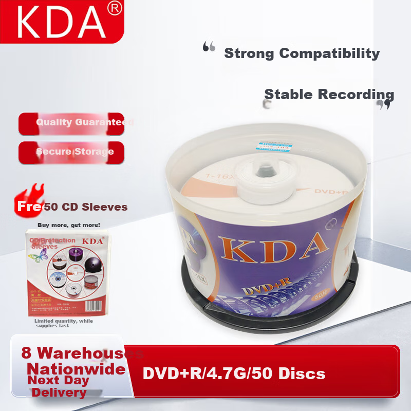 KDA DVD+R Business Office Series 16X 4.7GB Discs/Recordable Discs/Blank Discs/Re...