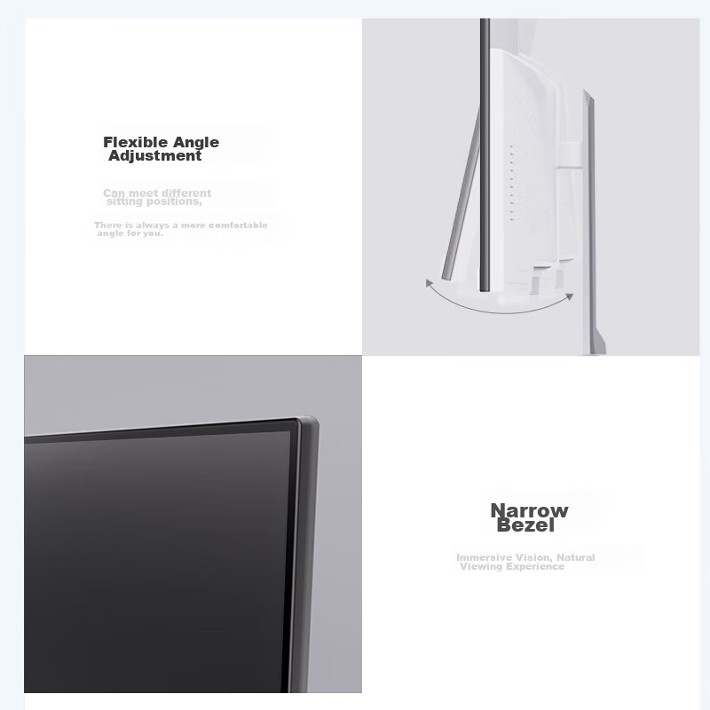 KKTV 27-Inch Monitor, High-Definition Curved Gaming Display, Portable Computer L...