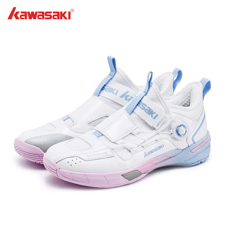 Kawasaki Badminton Shoes, Wear-Resistant Button Laces, Men's And Women's Sports...