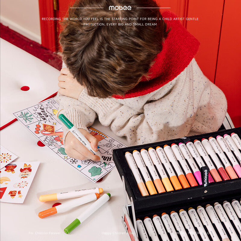 Mobee Acrylic Marker Pen Set Children's Painting Gift Box Drawing Elementary Sch...