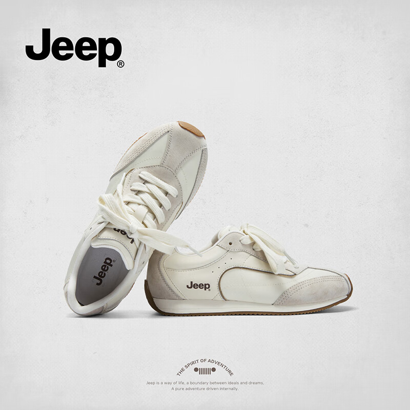 Jeep Women's Retro Casual Training Shoes Women's All-Match Sneakers Four Seasons...