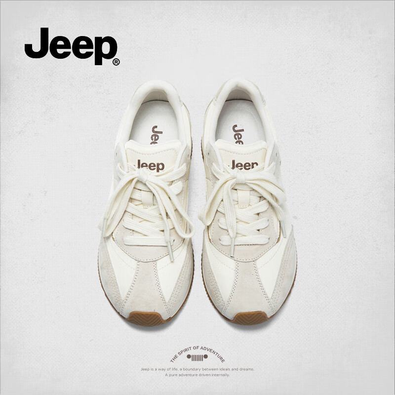 Jeep Women's Retro Casual Training Shoes Women's All-Match Sneakers Four Seasons...