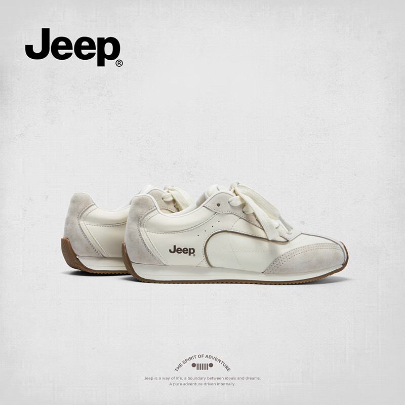 Jeep Women's Retro Casual Training Shoes Women's All-Match Sneakers Four Seasons...