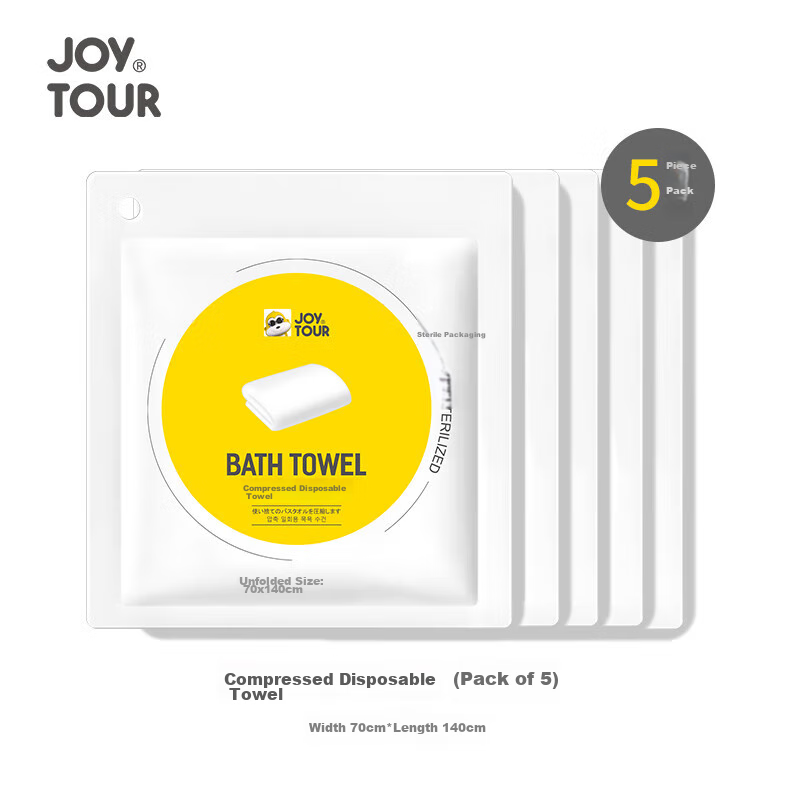 JOYTOUR Compressed Bath Towels, Soft Skin, Extra Large And Thick, Travel Portabl...