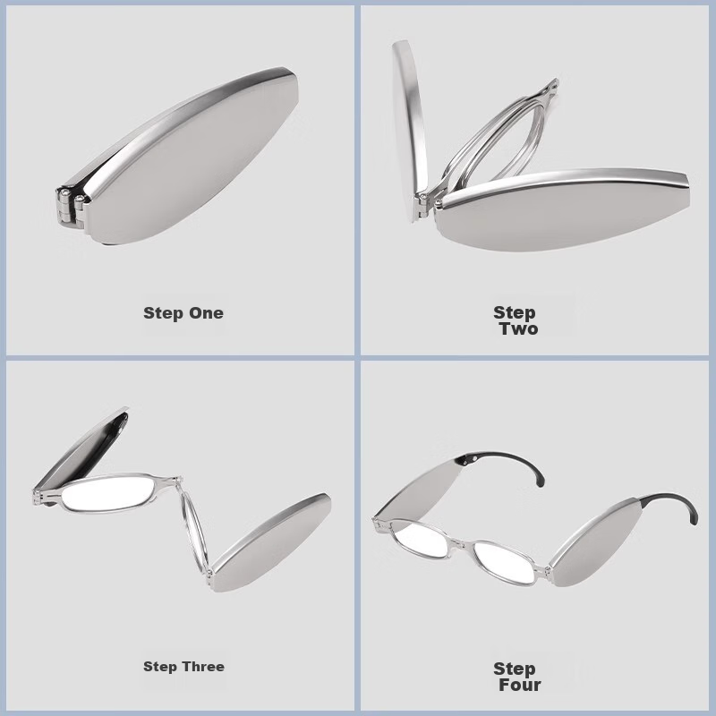 LESCA LUNETIER German Reading Glasses, Foldable, Portable, Mini, for Elderly, Me...