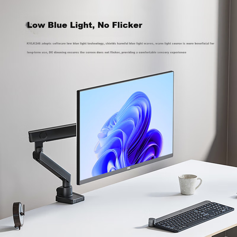 KVL 23.8-inch Computer Monitor 75Hz Desktop Monitor Screen with Thin Bezel Wall...