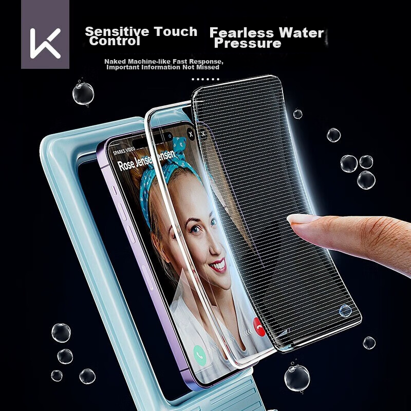 Keep Waterproof Phone Case, Touchscreen Compatible, Swimming And Food Delivery S...