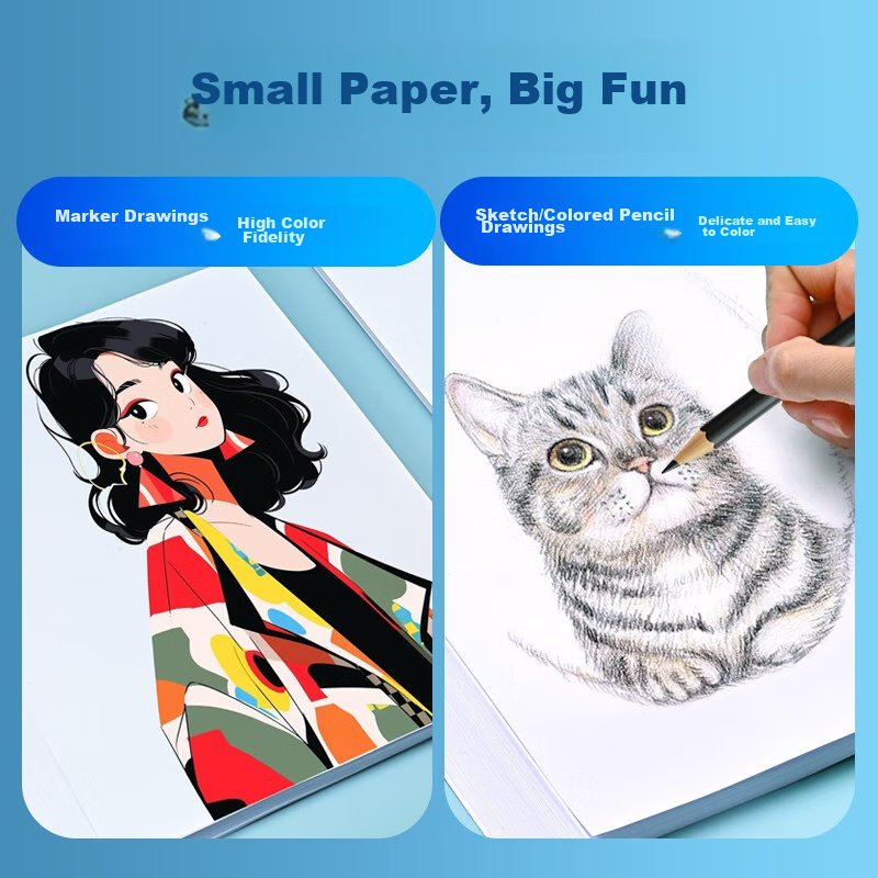 NVV 8K White Cardstock, 160g Thick Cardboard, for Children's Crafts, Origami, Co...