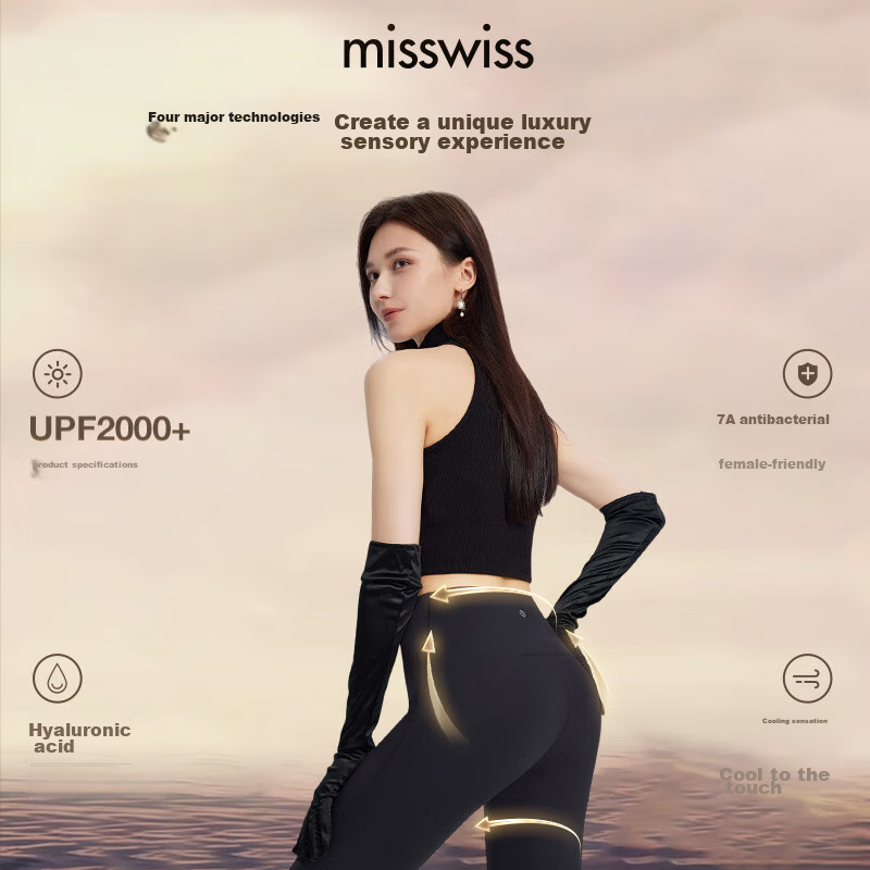 MissWiss Women's New High-Waisted Flared Yoga Pants, Black Casual Micro-Flare Tu...