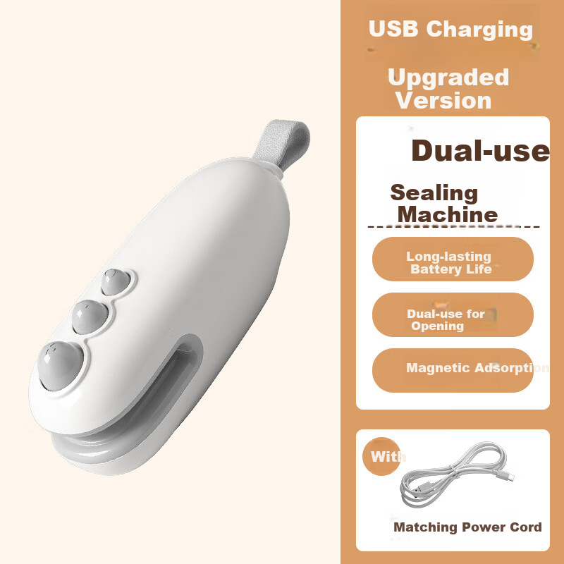PAKCHOICE Mini Portable Rechargeable Sealer for Home Use, Plastic Sealing Machin...
