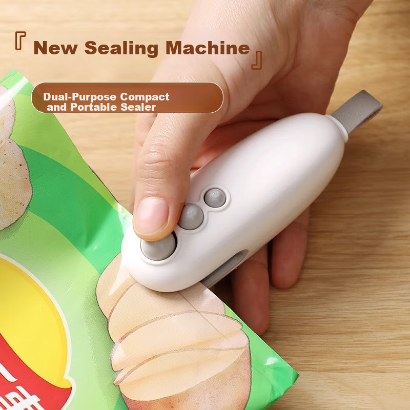 PAKCHOICE Mini Portable Rechargeable Sealer for Home Use, Plastic Sealing Machin...