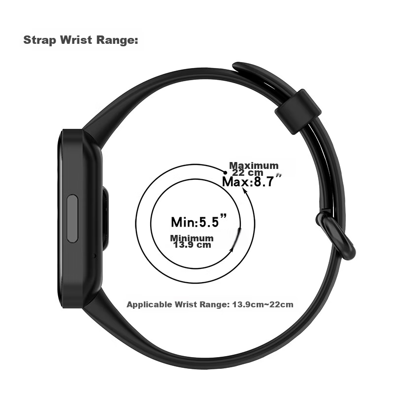 KMaxAI Compatible Silicone Strap for Xiaomi Redmi Watch 2, Replacement Wristband...