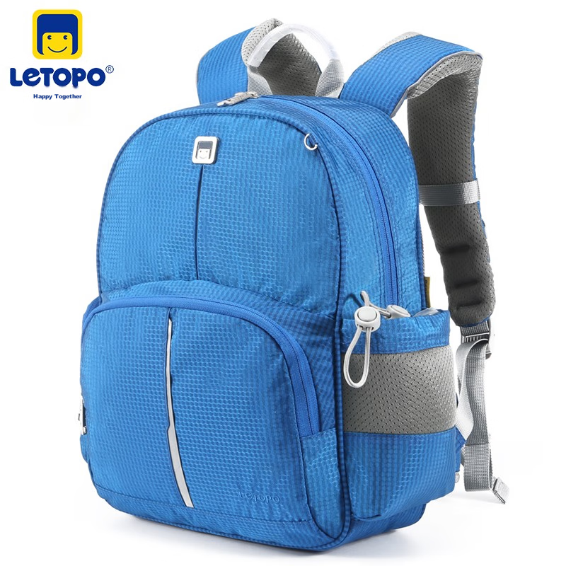 Letopo Lightweight Spine-Protecting Backpack for Primary School Students in Grad...