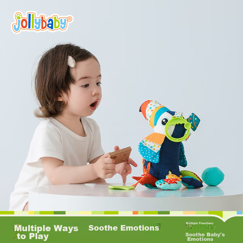 Jollybaby Baby 0-1 Year Old Head-Lifting Practice, Grasping Training, Stroller T...