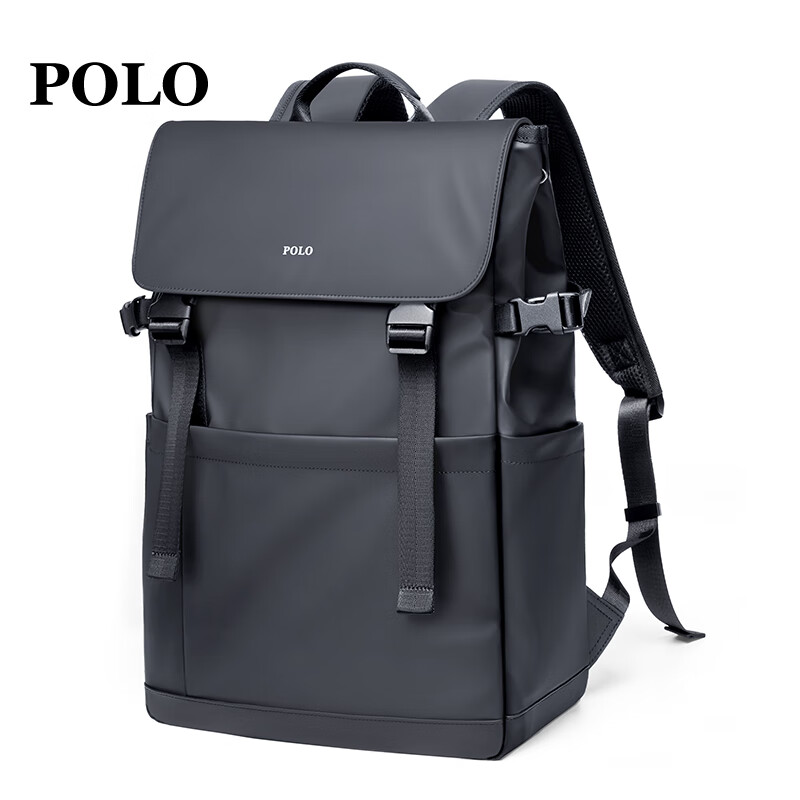 POLO Men's Travel Backpack Men's Lightweight Flap Bookbag 15.6/16 Inch Laptop Ba...