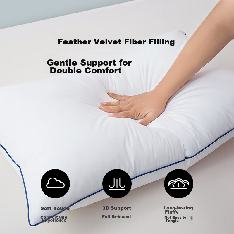 LOVO Luolai Shenghuo Pillow Core, Soft And Upgraded, 100% Cotton, Antibacterial,...