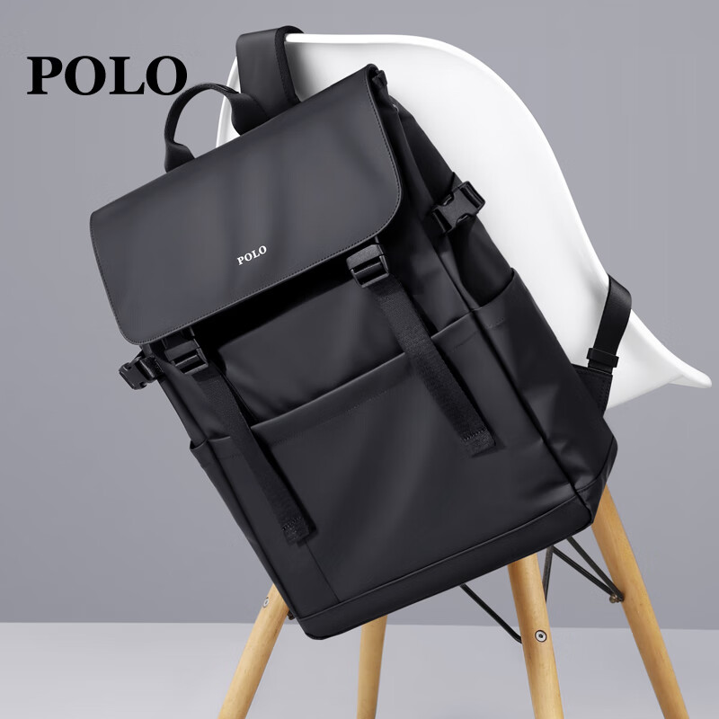 POLO Backpack for Men, Lightweight Travel Backpack with Flip Cover, 15.6/16 Inch...