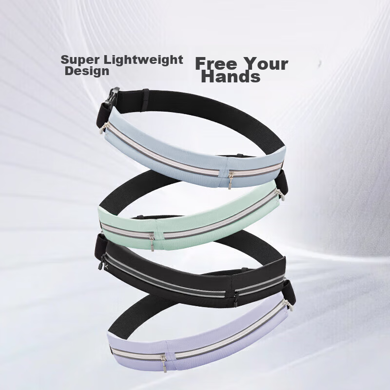 Keep Dual-Compartment Waterproof Running Waist Pack, Marathon Running Sports Pro...