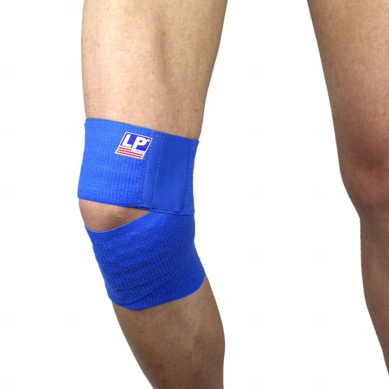 LP691 Elastic Knee Brace, Adjustable Wrap, Wavy Pattern, Non-Slip, for Running,...