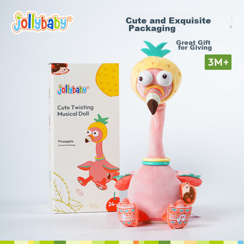 Jollybaby Repeating Plush Toy, Baby Learning to Speak Doll, Talking Comforting S...