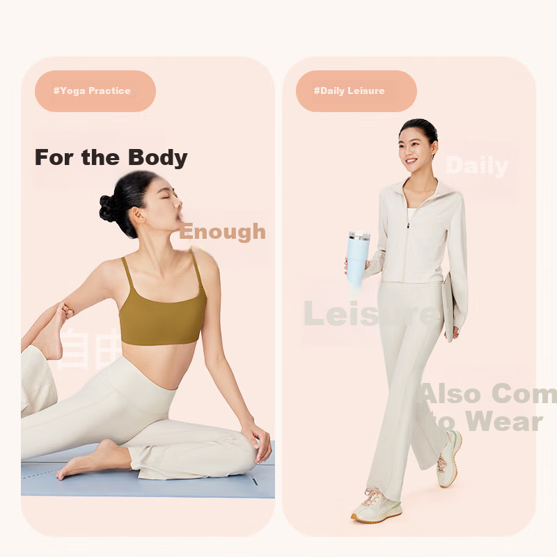 Keep Soft and Stretchy Low-Intensity Vest-style Sports Bra Women's Top Inner Wea...