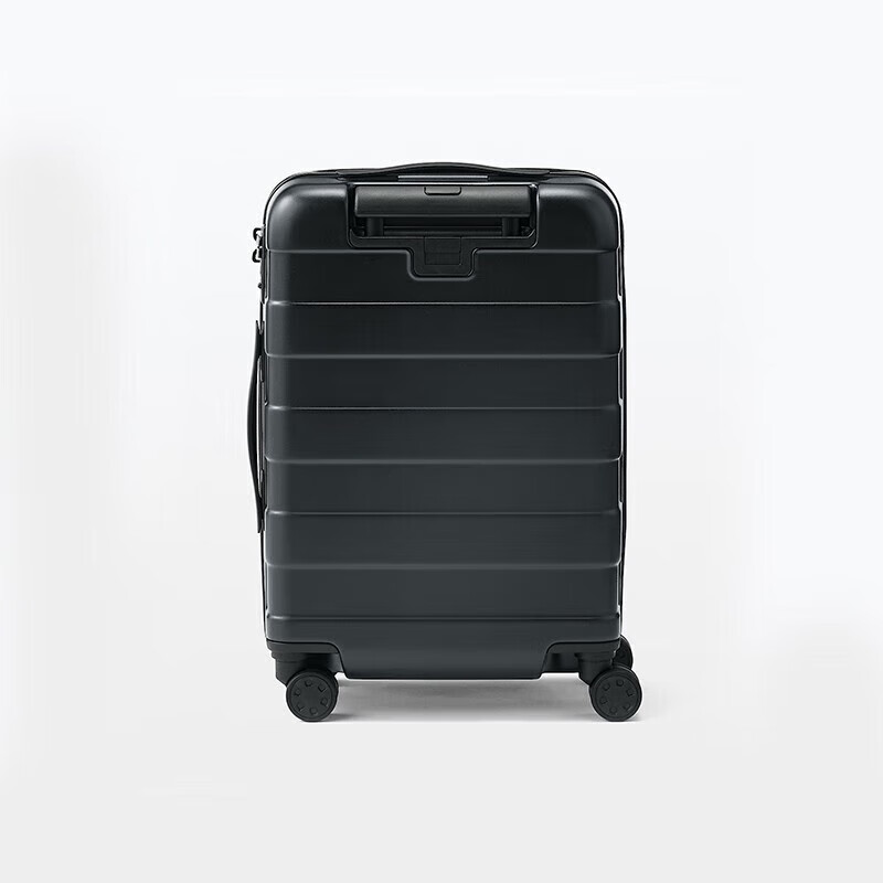 MUJI Adjustable Handle Height Hard Shell Suitcase (36L), Carry-On Luggage, Black