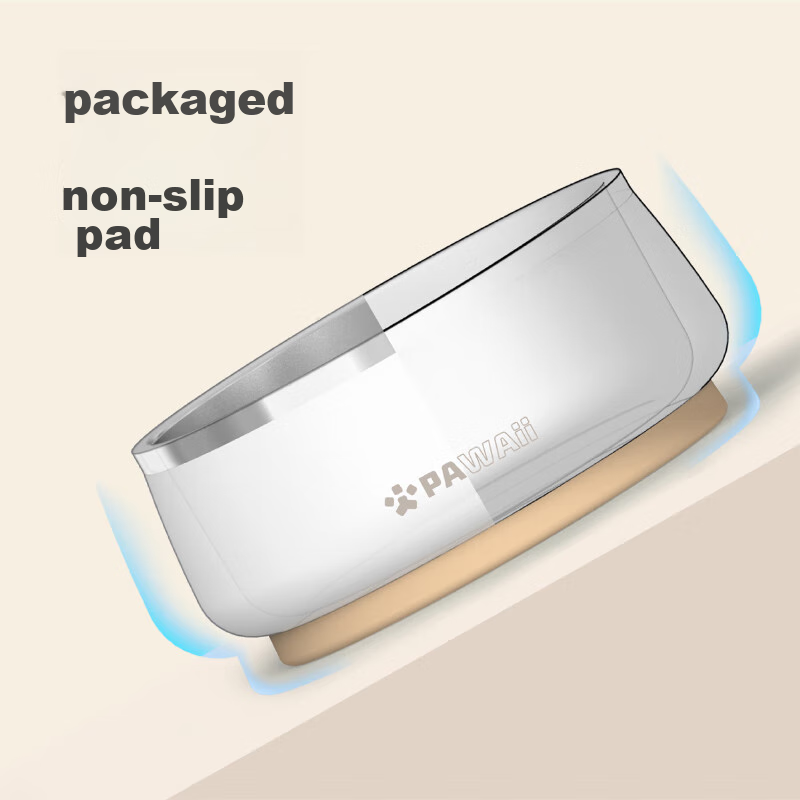 PAWAII Dog Bowl, Dog Food Dish, Wheat Field Yellow Stainless Steel Dog Bowl, 1L...