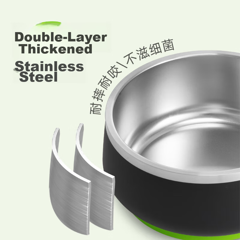 PAWAII Dog Bowl, Dog Food Dish, Wheat Field Yellow Stainless Steel Dog Bowl, 1L...