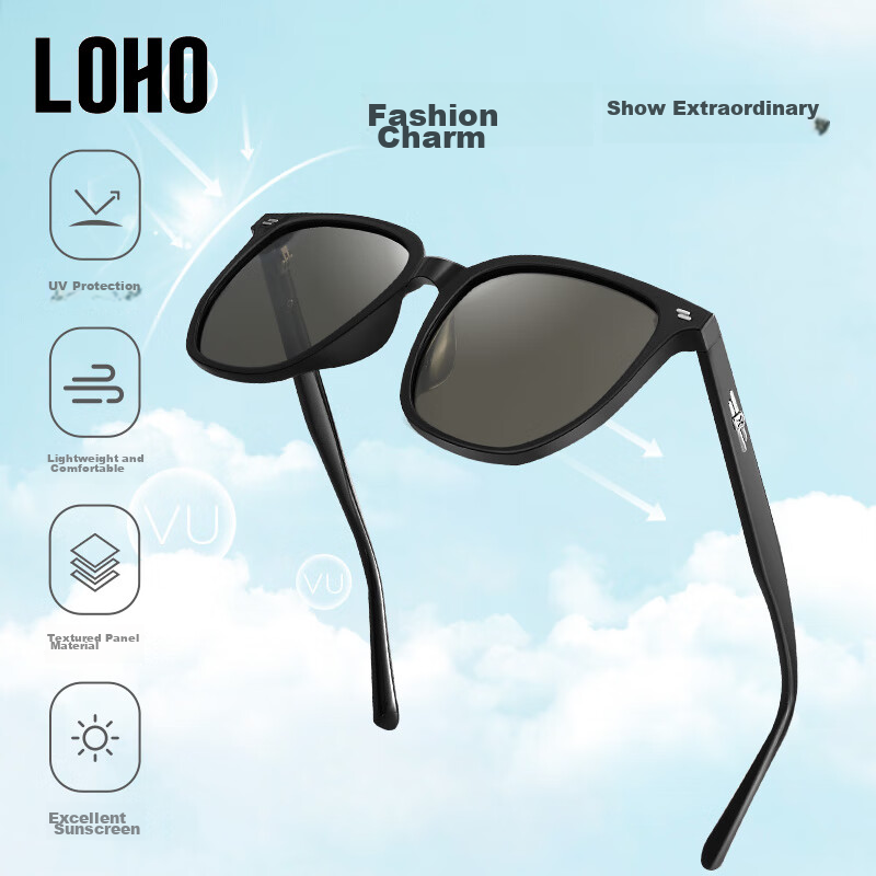 LOHO Polarized Sunglasses for Men And Women, UV Protection Driving Glasses LH013...