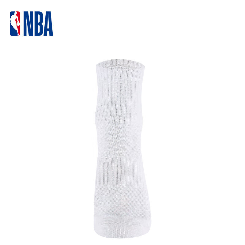 NBA White Socks for Men, Casual Sports Socks, Summer Mesh Breathable Sweat-Absor...