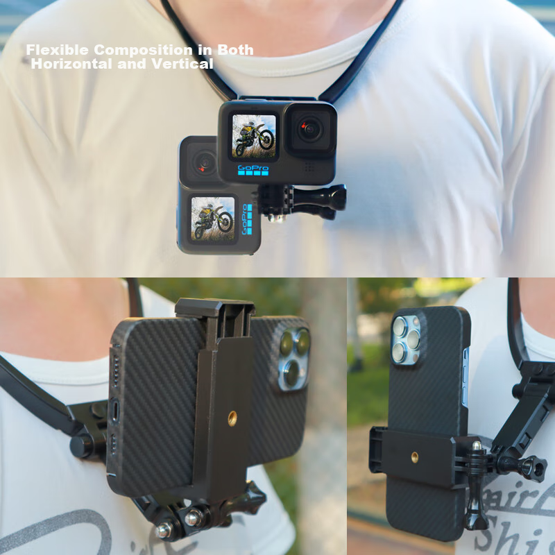 KYOTSU Action Camera Neck Strap for GoPro 13/12/11/10/9/8, DJI Action 5/4/3, Ins...