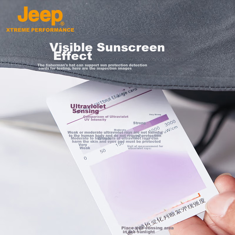 Jeep Sun Protection Hat for Men, Outdoor Sun Visor, Water-Resistant Fisherman Ha...