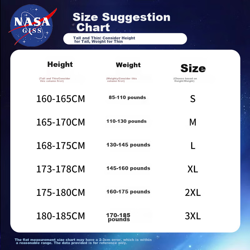 NASA GISS Jogger Pants for Men, Trendy Loose Casual Trousers, Solid Color Long P...