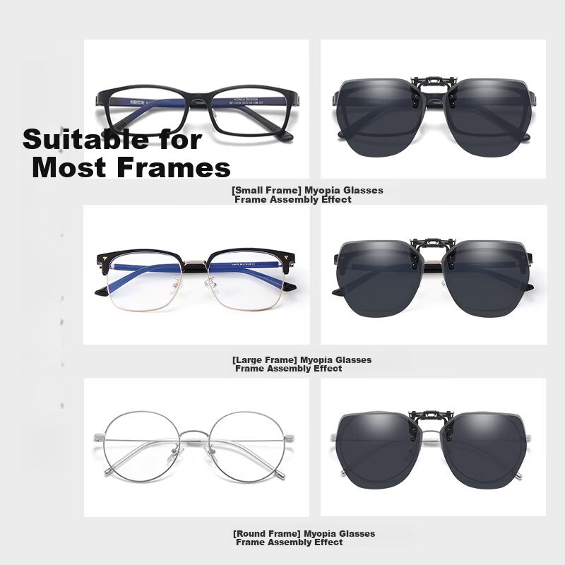 LESCA LUNETIER Myopia Sunglasses Clip for Men Driving Special Polarized UV Prote...