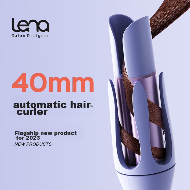 Lena 3rd Generation Automatic Curling Iron 40mm, Lazy Anti-Scalding Fully Automa...