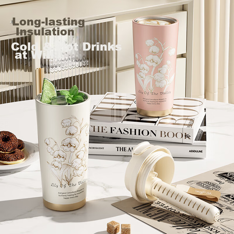 PAKCHOICE Insulated Mug for Men And Women, Stylish Water Bottle with 316 Stainle...