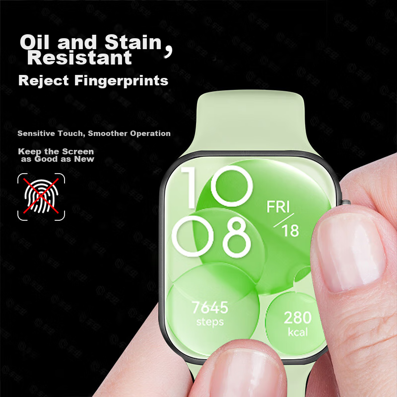 Smorss [2-Pack] Ceramic Screen Protector for Huawei Fit 3 Watch, HUAWEI WATCH FI...